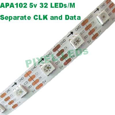 DC5v 32 LEDs APA102 LED strip