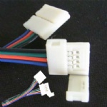 12mm solderless 4 pin connectors with wire connecting
