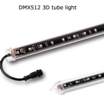 1m 24v 16 pixels DMX512 3D tube Madrix